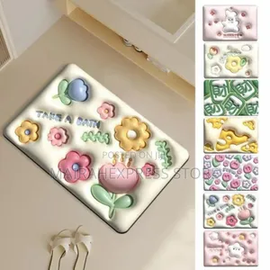 3d Virtual Absorbent Bathroom Footmat