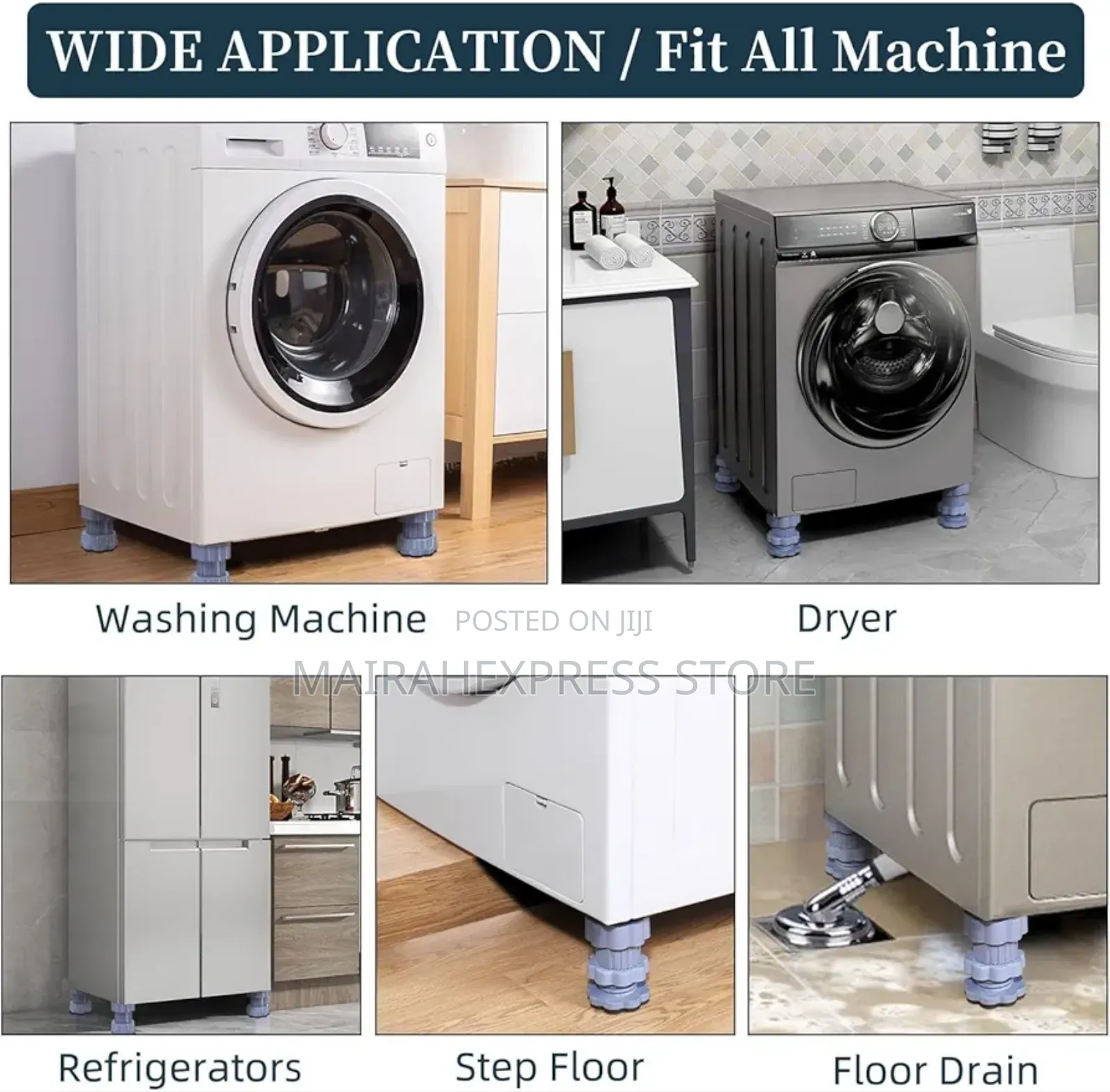 4pcs Washing Machine Vibration Pads
