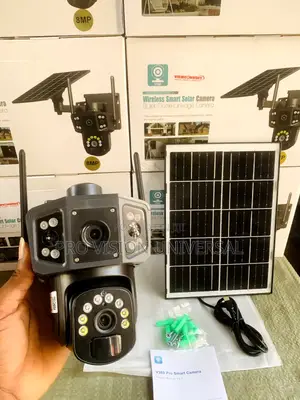 Solar Camera V380 3lens 8maga Pixel Also Has Motion Detector