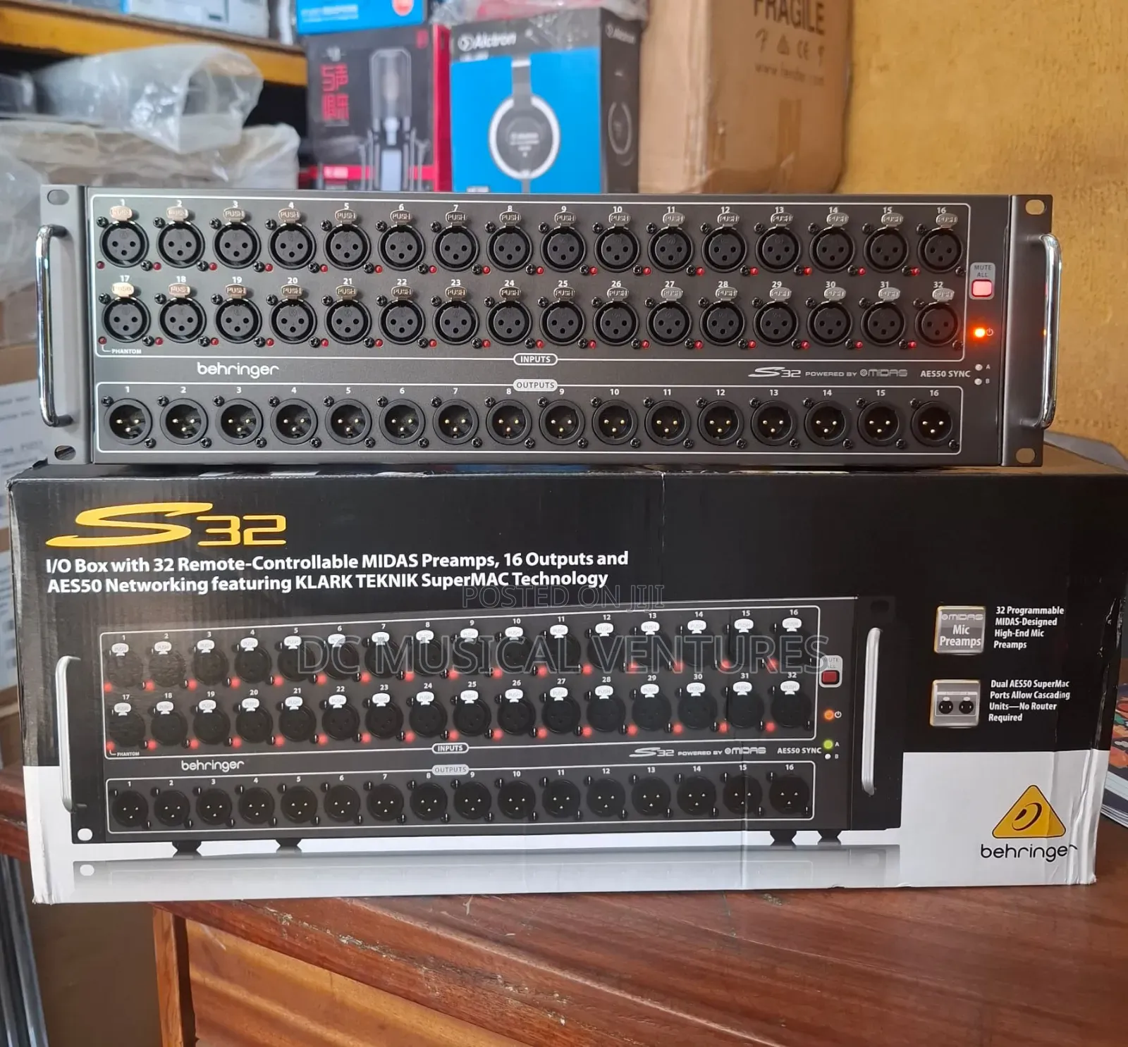 S32 Stage Box Mixer Powered by Midas
