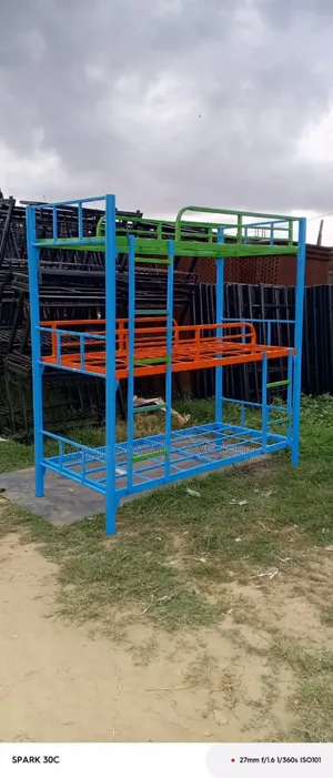 Triple Bunk Bed Frame Detachable 3 X 6 for Hotels and Homes