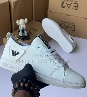 Emporio Armani Glossy Top Lace Up Single Sole Shoe