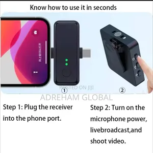 3-in-1 Wireless Collar Microphone,Noise Reduction,One-to-Two