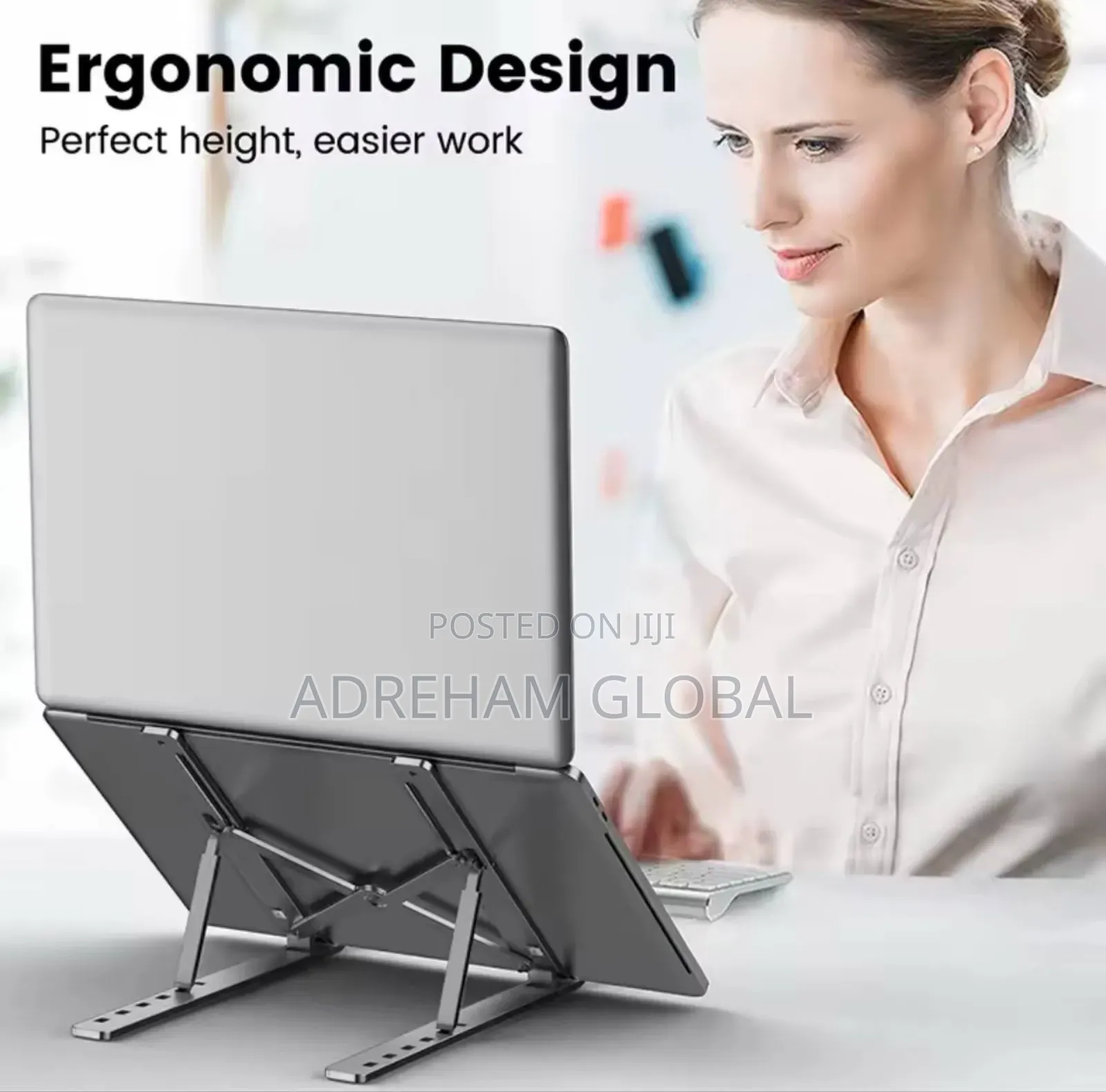 Adjustable Aluminum Alloy Laptop Stand Foldable Notebook