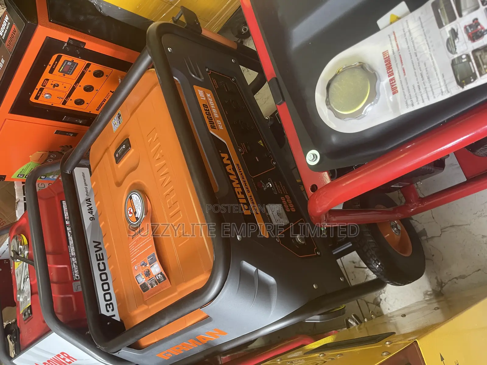 Firman Rugged Line 7kva Generator 100% Copper Coil Generator
