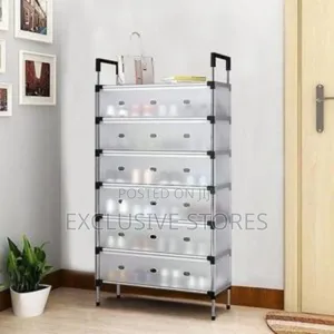 Semi-Transparent Shoe Rack