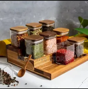 9pcs Glass Jar Set