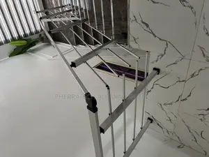 Square Aluminum Handrail Sliver and Gold