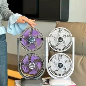 Dual - Head Usb Desk Fan: Unleash