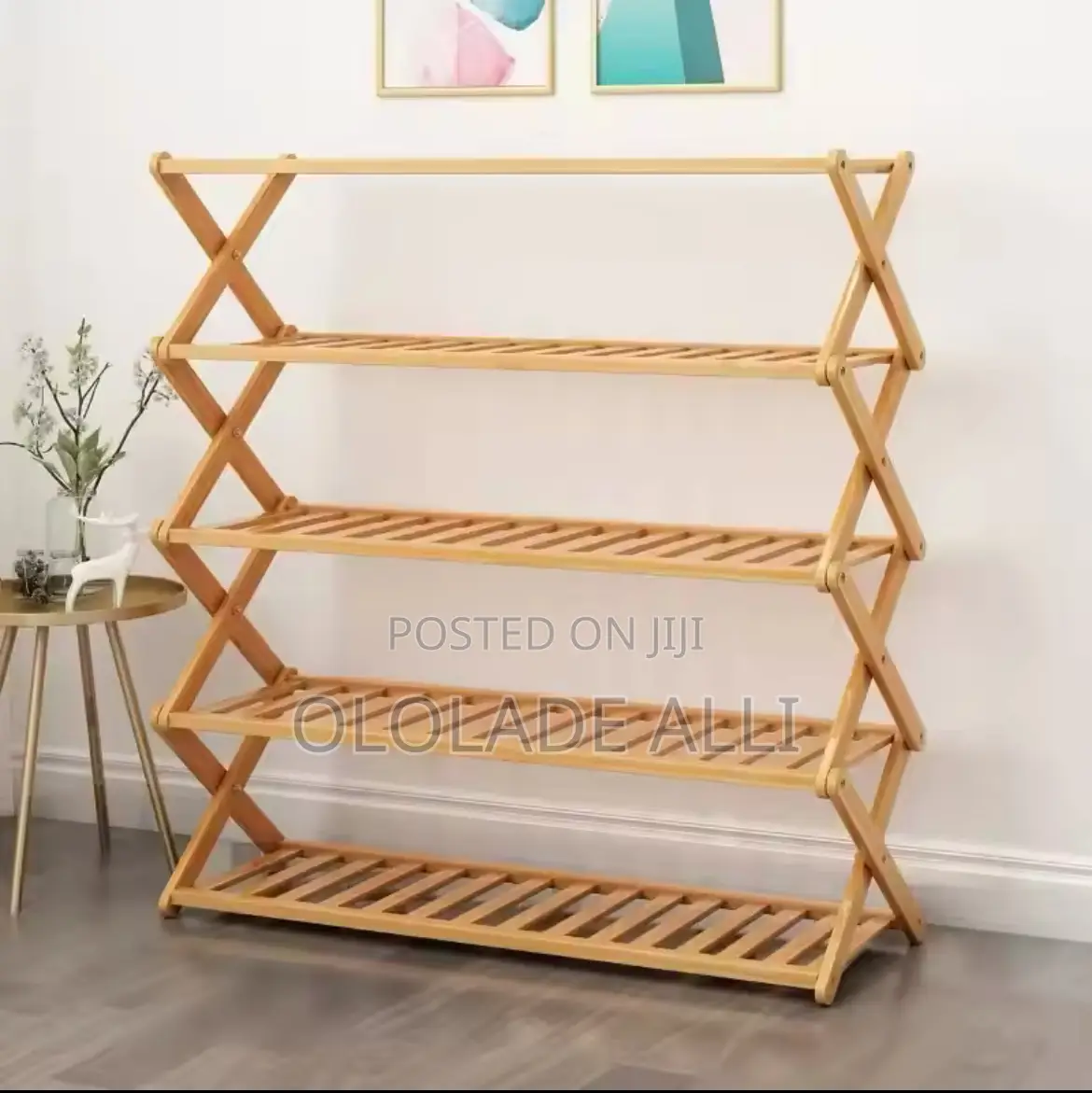 Multilayer Bamboo Folding Shoe Rack