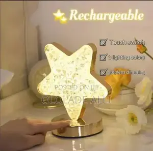 Led Crystal Lamp Star Moon Small Night