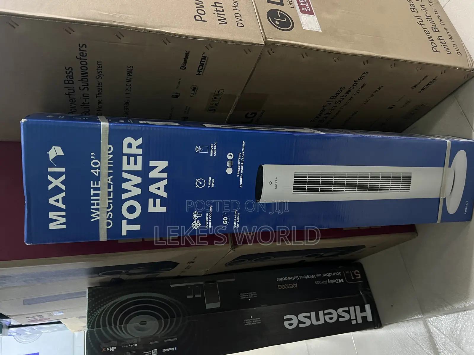 Maxi 40” Oscillating Tower Fan
