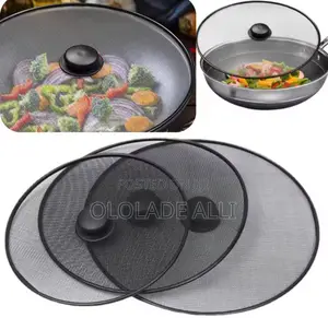 Oil Splash Proof Mesh Cover Black