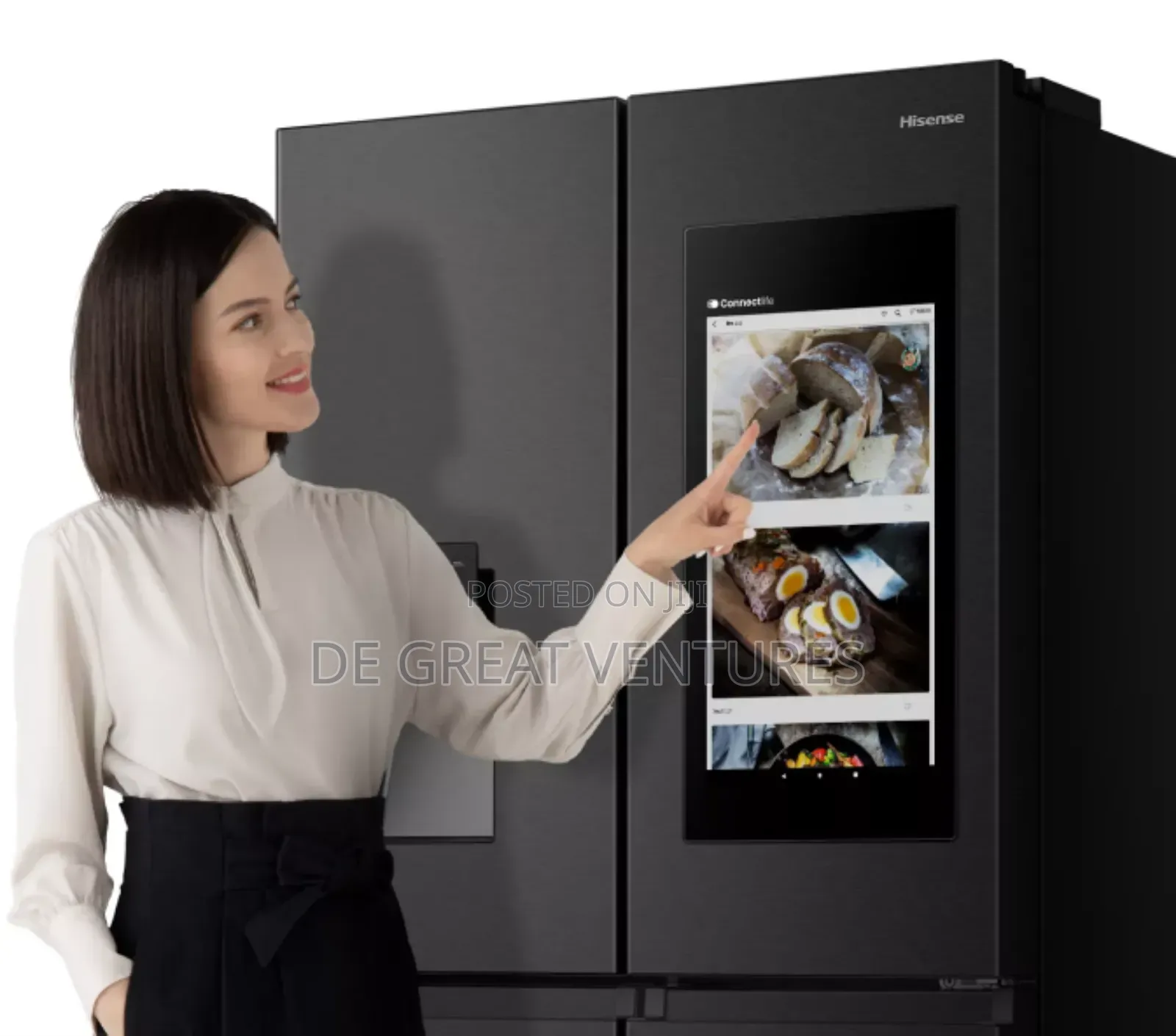 Brand New Hisense Side-by-Side 626l Led Display Refrigerator