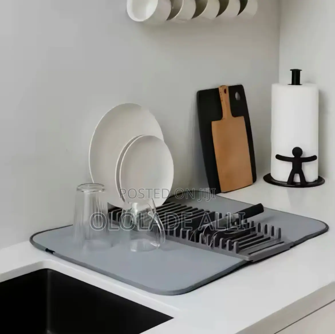Two-in-One Dish Rack and Microfiber