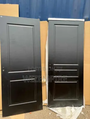 Black HDF Hard Wooden Doors Available