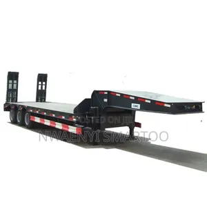 3 Axel 80ton Low Bed Trailer Truck