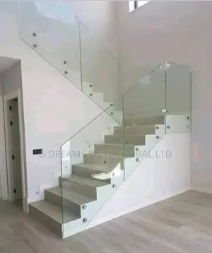Tinted White Glass Handrails