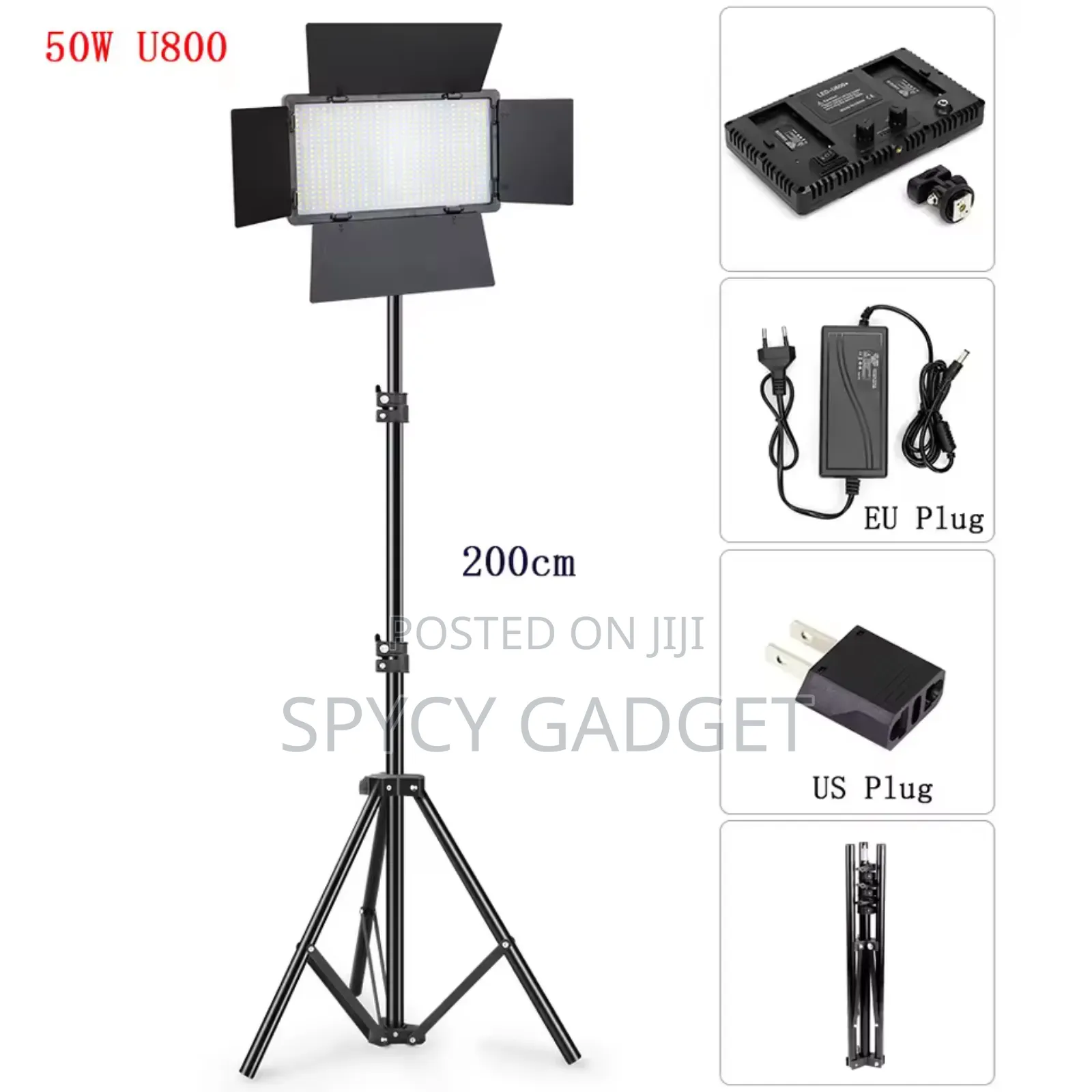 Professional Video Photo Led 800 Kit Light With Stand