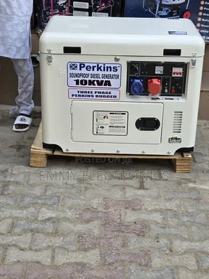 10kva Perkins 3 Phase Diesel Soundproof Gen 1year Wty