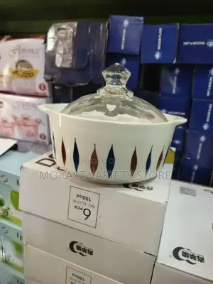 Ceramic Bowl With Glass Lid