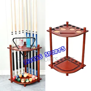 8 Stick Snooker Cue Stick Stand With Ball and Drink Holder