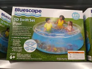 Family Fun 3d Swimming Pools -Solar Led Lights Swimming Pool