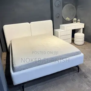Bed Frame With Dresser Table and Mirror