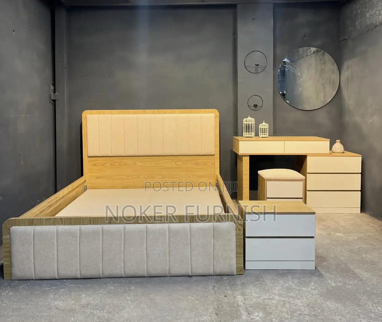 Bed Frame With Dresser Table