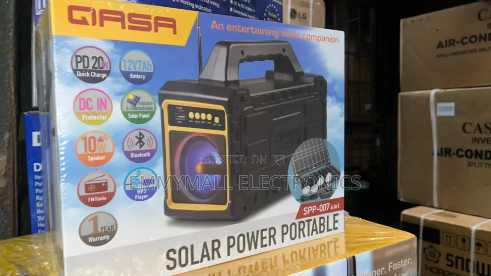 Solar Portable System With Bluetooth Functions