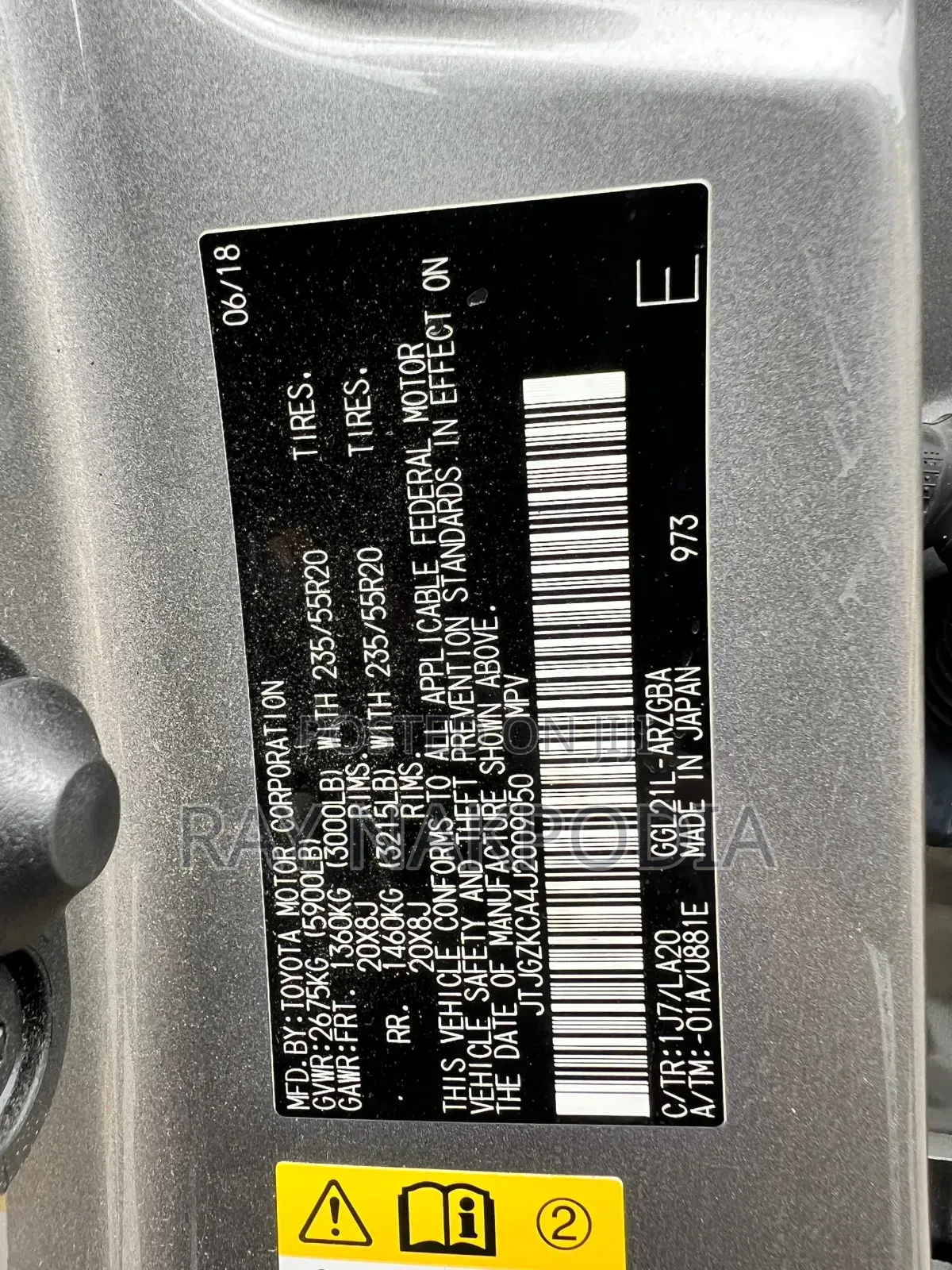 Lexus RX 350 2018 Silver