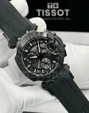 Original Tissot 1853 Black Rubber Strap Watch