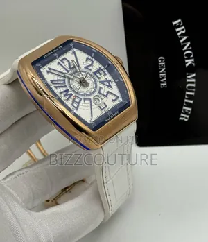 Original Franck Muller Genuine Leather White Strap