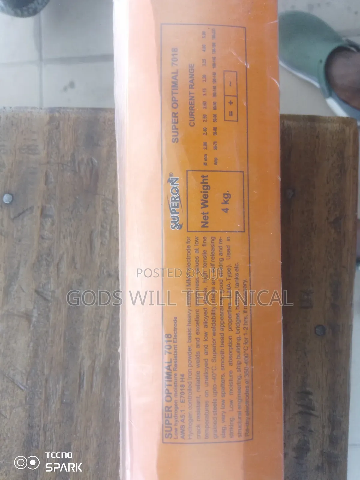 Electrode Low Hydrogen