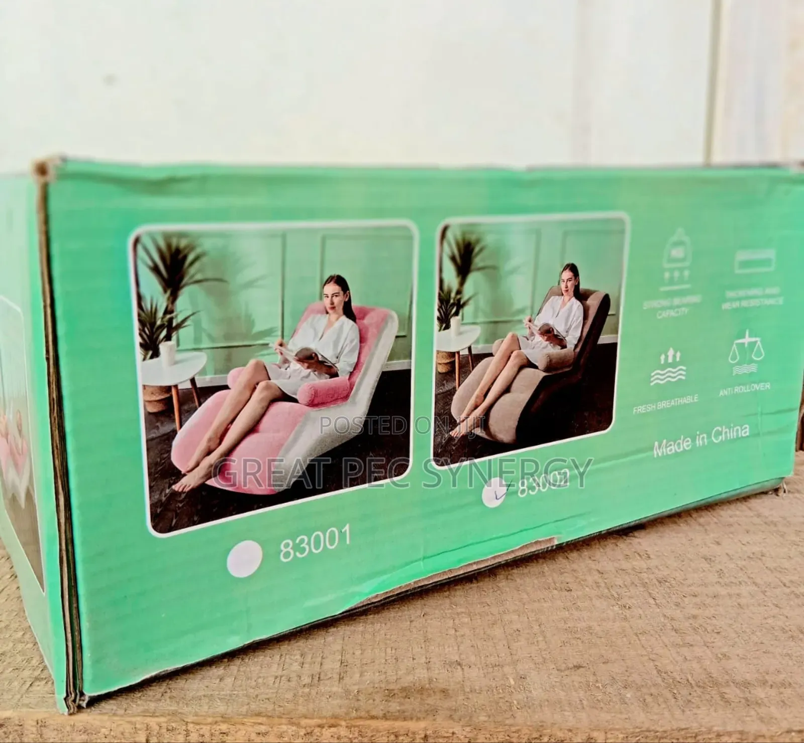 Inflatable Sofa With Air Pump Device