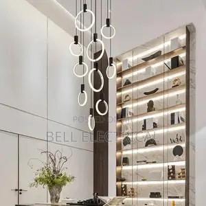 Led Staircase Chandelier Modern Acrylic