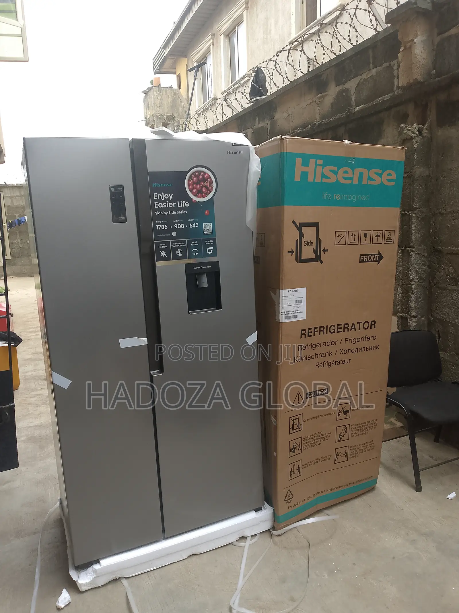 Hisense 516l Side By Side Fridge – Premium Cooling
