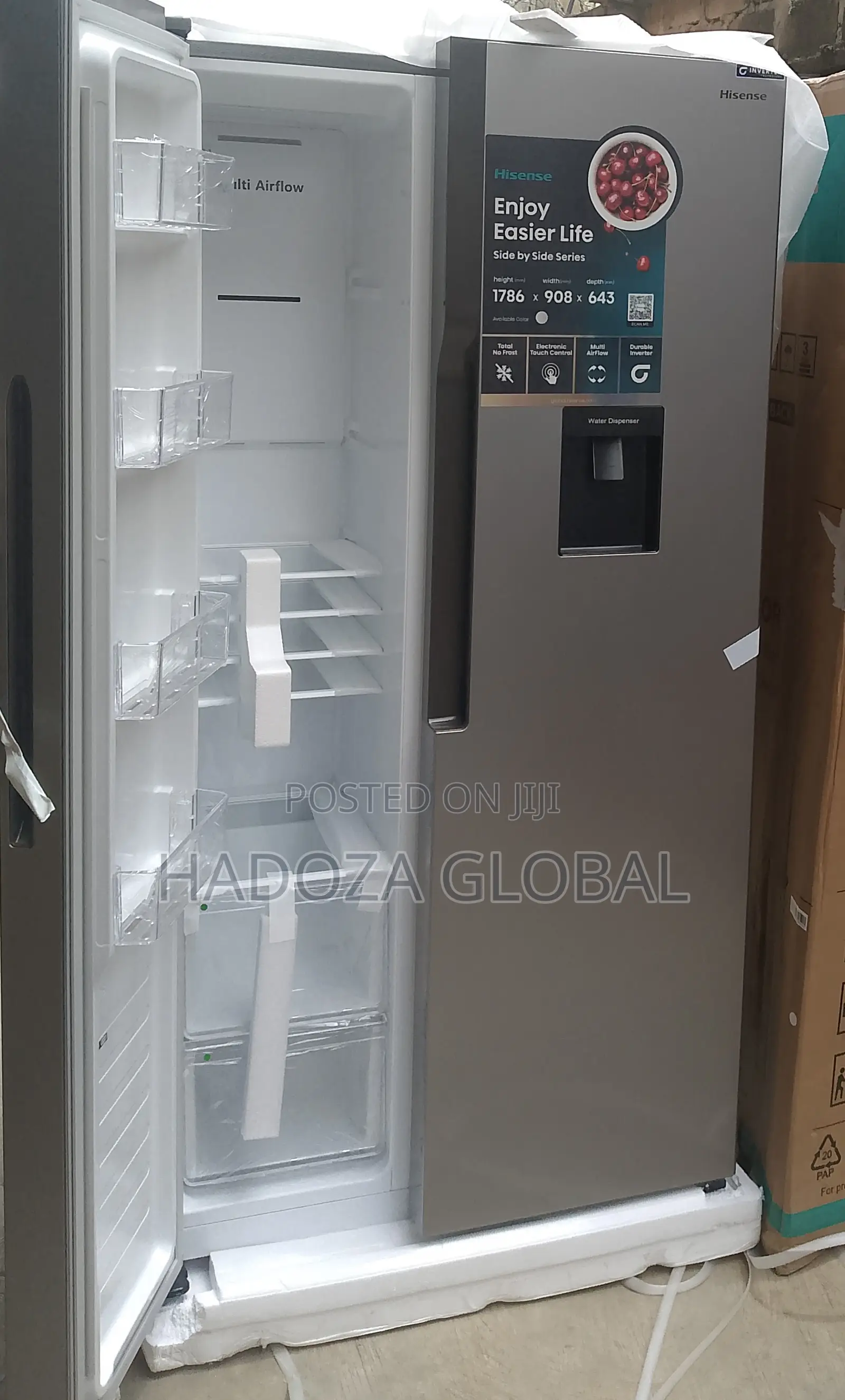 Hisense 516l Fridge – Led Display + Touch Control
