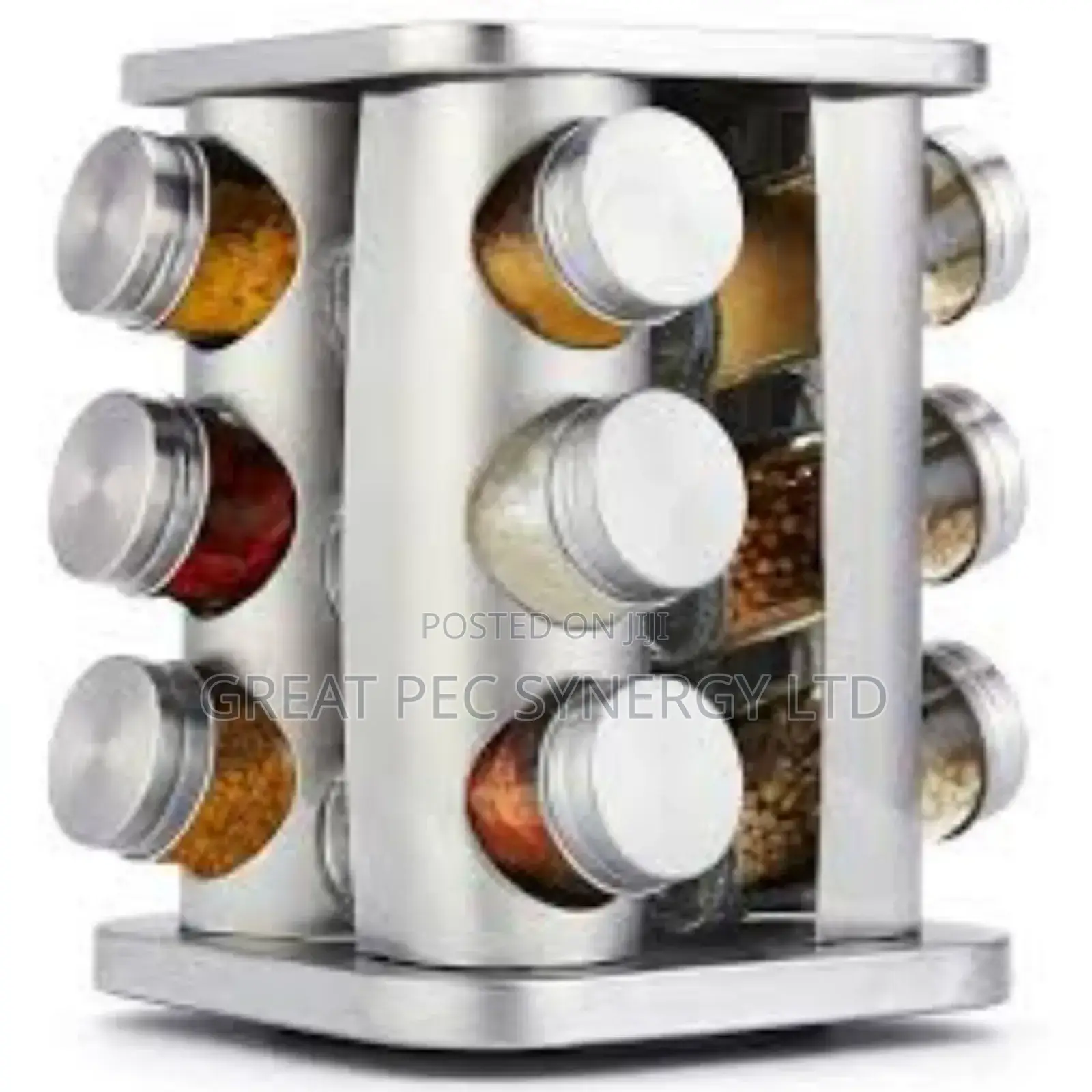 12 Jar Rotating Spice Carousel - Spice Rack