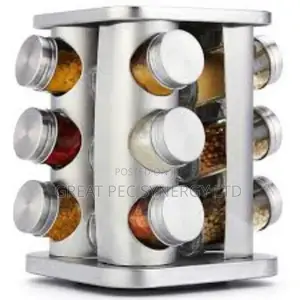 12 Jar Rotating Spice Carousel - Spice Rack