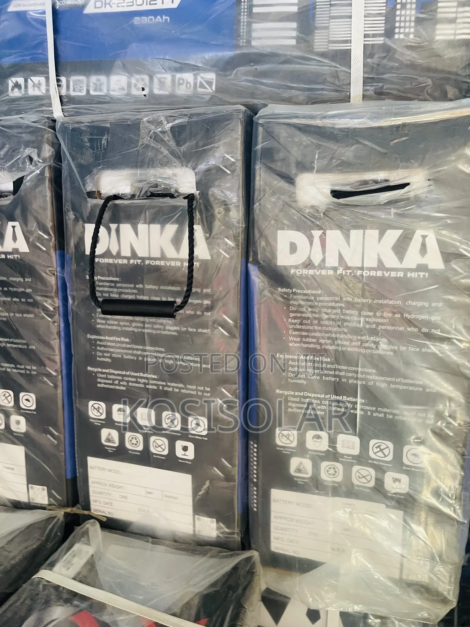230ah 12v Dinka Solar Tubular Battery