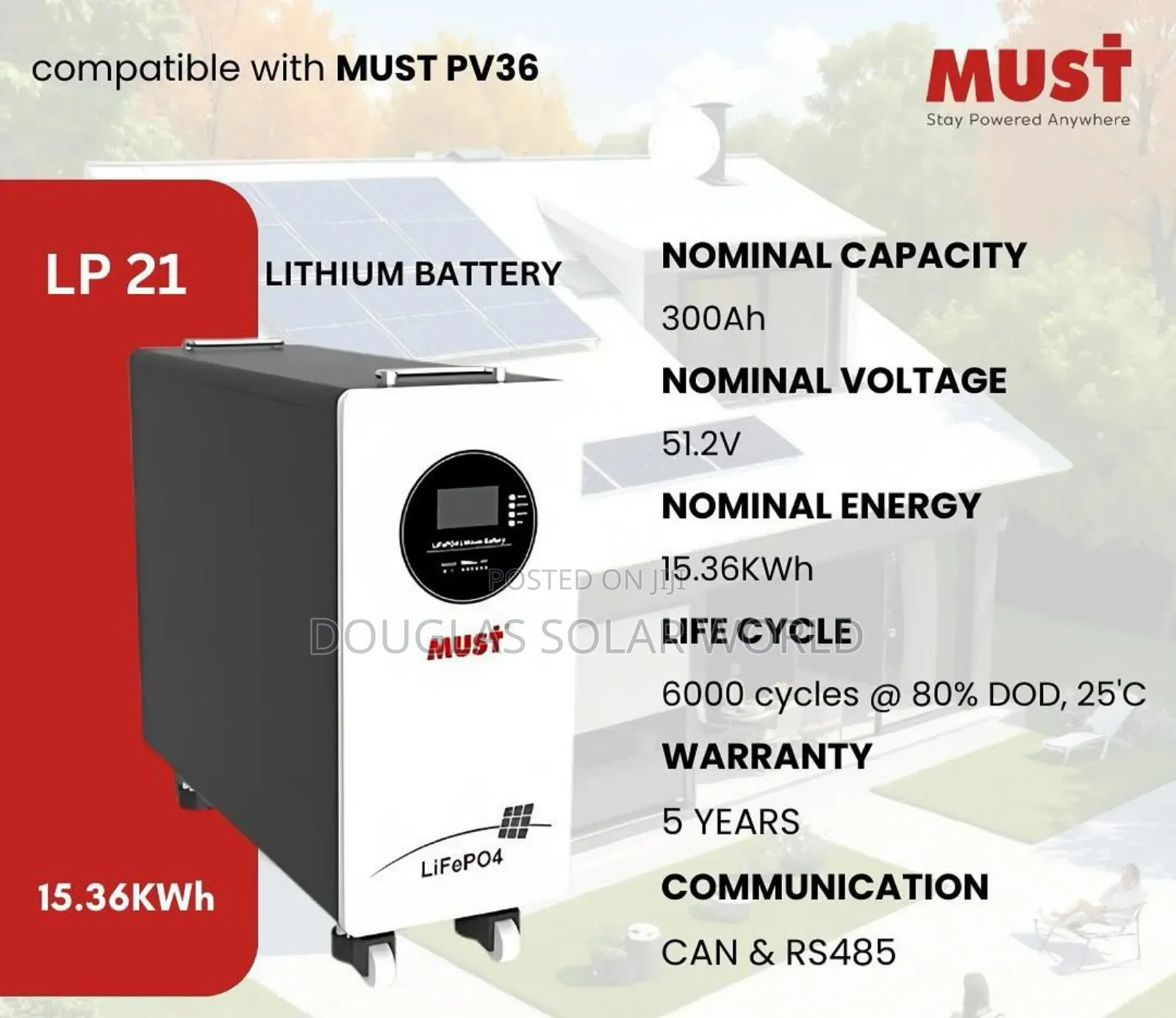 15kwh Must Lithium