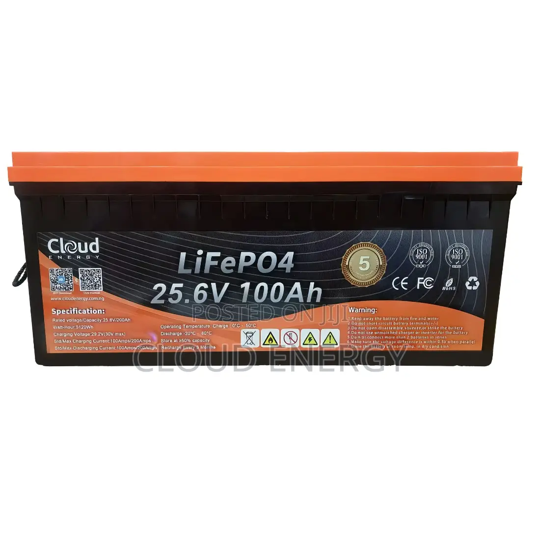 Lithium Battery - 100ah/25.6v