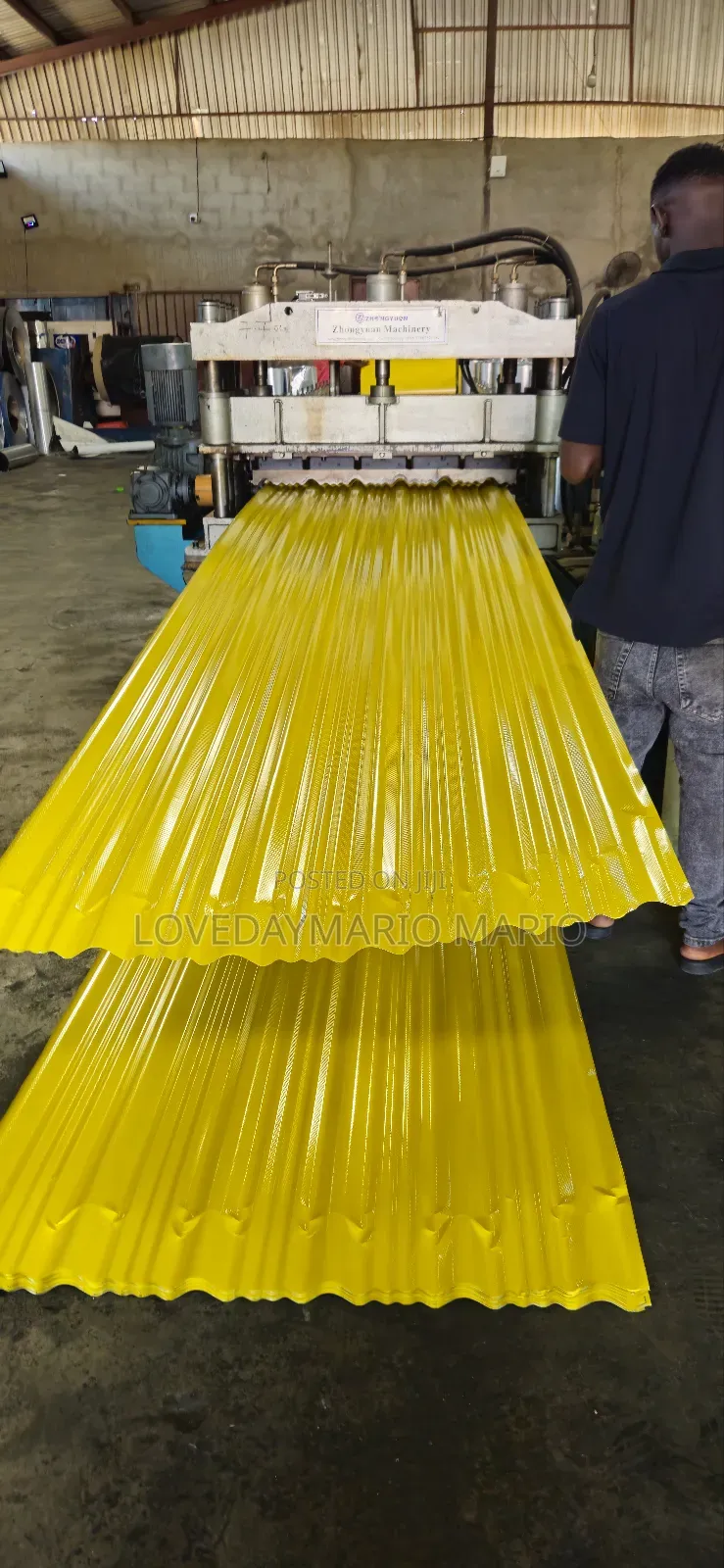 Aluminium Roofing Sheet Yellow