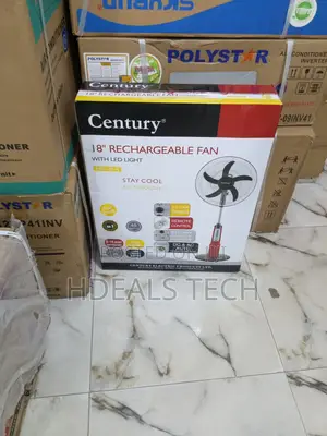 Century 18-Inch Rechargeable Fan - Ideal for Power Outages