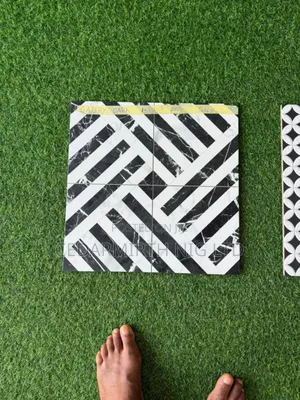 Compound Floor Black White Tile ( 05/12/25 )