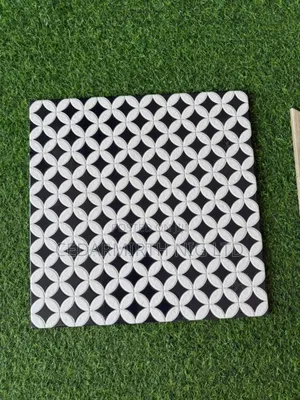 Compound Floor Black White Tile ( 05/12/25 )