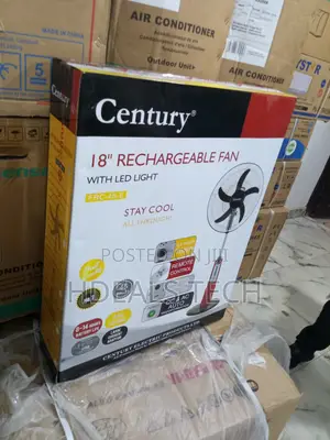 Century 18" Battery-Operated Fan With Led - Model FRC-45-E