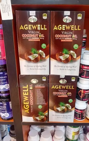 Agewell Virgin Coconut Oil Soft Gelatin Capsules 1000mg.