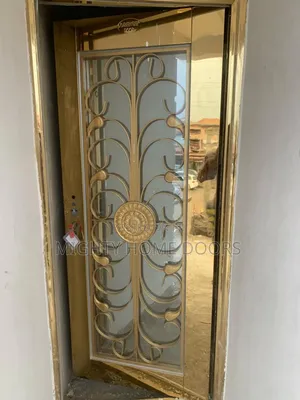 Stainless Gold Glass Door